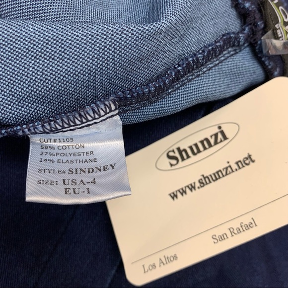 NWT Lior Paris Sidney Capri Pant Size 4 Dark Denim - Picture 7 of 11